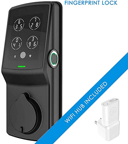 Lockly Secure Pro | Bluetooth Fingerprint WiFi Keyless Entry Smart Door Lock