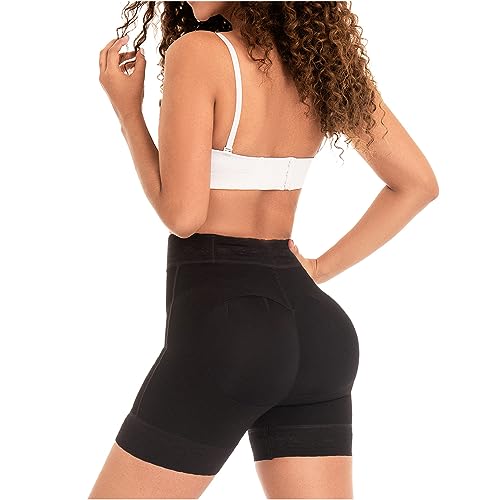 Image of M&D Fajas Colombianas Butt Lifting Shorts Levanta Gluteos Colombianos Black M