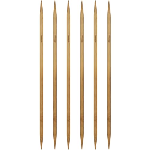 6Pcs 5mm Wooden Double Pointed Knitting Needles US...
