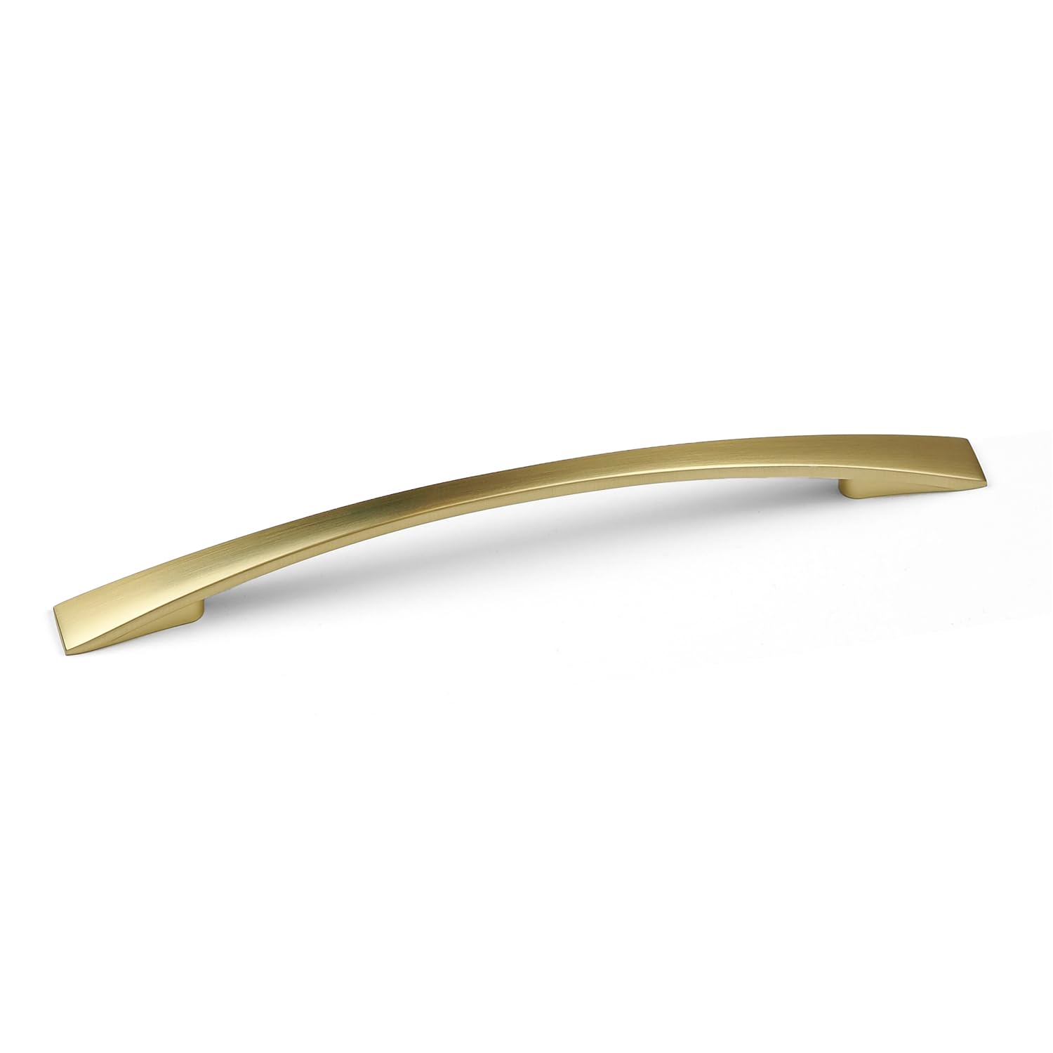 160mm Brushed Brass Cabinet Handle Curved Bow Satin Gold Cupboard Door Drawer Pull Wardrobe Furniture Replacement Upcycle