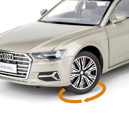 Modelo de Auto Audi A6L 1/24 BDTCTK Diecast miniatura 5