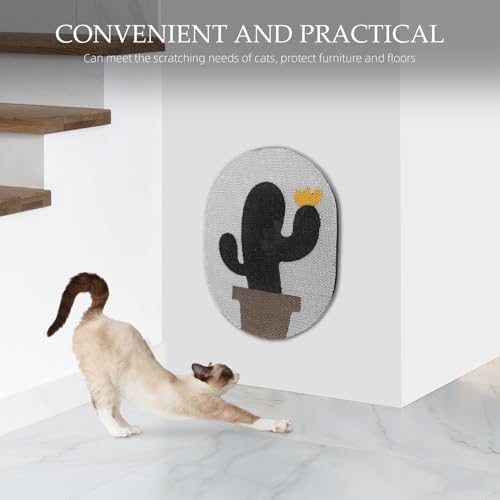 Rascador para gatos montado en pared con diseño de cactus miniatura 5