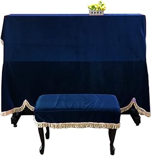 LILIKY Electric Piano Dust Cover Cover Cloth Cover, High-grade Thickened Gold Velvet Piano Phi Set Cover Towel Phi Half Phi Minimalist Color (Size : 200 * 155cm+77 * 37CM)