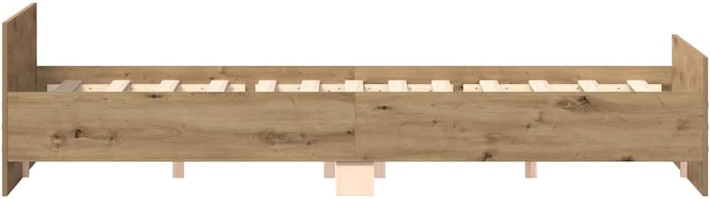 vidaXL Bed Frame without Mattress Artisan Oak 180x200cm Engineered Wood
