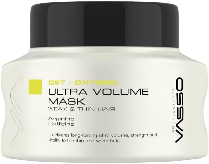 VASSO Saç Maskesi | İnce Telli ve Zayıf Saçlar | Hacimlendirici, Nemlendirici | Det-Oxygen 150 ml