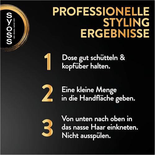 SYOSS Curl Schaumfestiger (250 ml), Locken Mousse mit 3in1 Formel für perfekt definierte Locken & Wellen, Lockenschaum mit Vitamin-Komplex, Panthenol & Niacinamide für eine gestärkte Haarstruktur