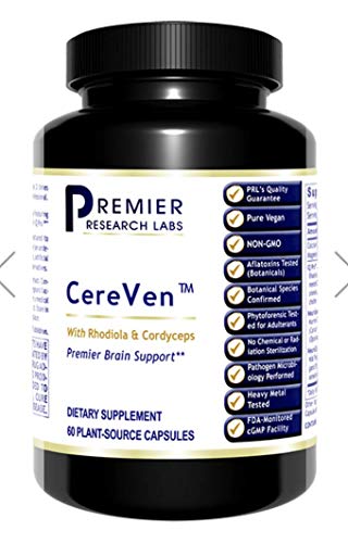 CereVen TM, 60 Capsules - Nutraceutical Brain and Memory Formula for Comprehensive Brain Support for Mental Performance, Concentration and Memory
