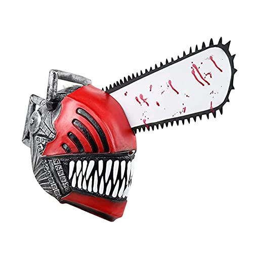 Anime Chainsaw Man Cosplay Props,Pochita Headgear,Denji Arm Saw,Chainsaw Man Denji Mask Halloween Christmas