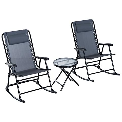 Outsunny 3 Piece Outdoor Rocking Bistro Set Cover