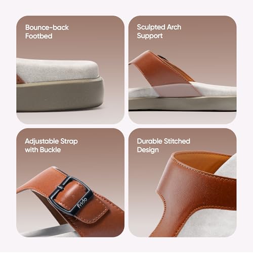Image of Frido Cloud Comfort Sandal For Men | Soft Ortho Care Arch Support for Pain Relief, Anti-Skid Sole Diabetic & Orthopaedic Footwear With Bounce Back Cushion for All-Day Comfort