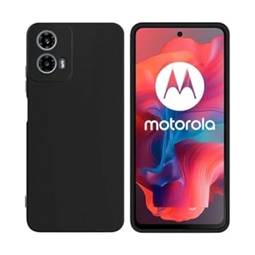 Capa Capinha Slim Fosca Aveludada Luxo Para Motorola Moto G04 G04S / Moto G24 (PRETO)