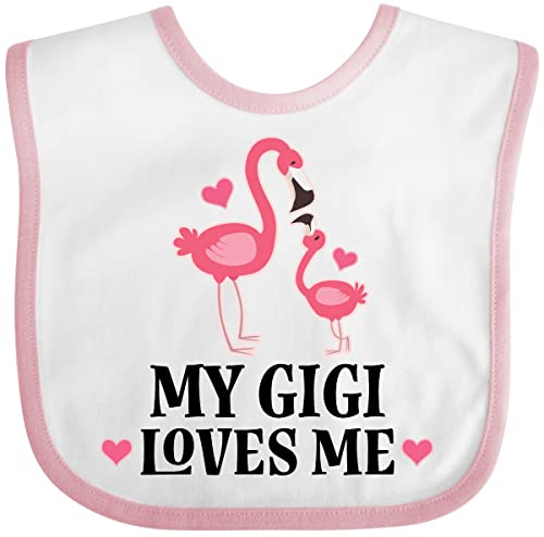 inktastic My Gigi Loves Me Flamingo Baby Bib