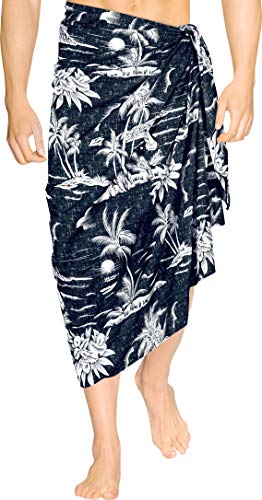 HAPPY BAY Men's Pareo Sarong Wraps Bath Swim2