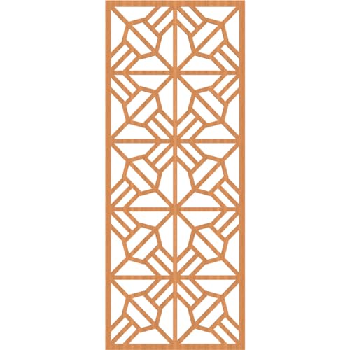 Image of 23 3 /8 inchW x 59 3 /8 inchH x 1 /4 inchT Auburn Decorative Fretwork Wood Wall Panels, Cherry