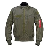 [ラフ&ロード] バイク用 ウインタージャケット MA-1R EM セージグリーン XLサイズ RR7754SG5