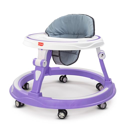 Image of LuvLap Elegant 360 Baby Walkers for 6-18 Months | 3 Level Height Adjustment Walker /Advanced Baby Activity Walker for Kids, Walker for Boys & Girls, Purple