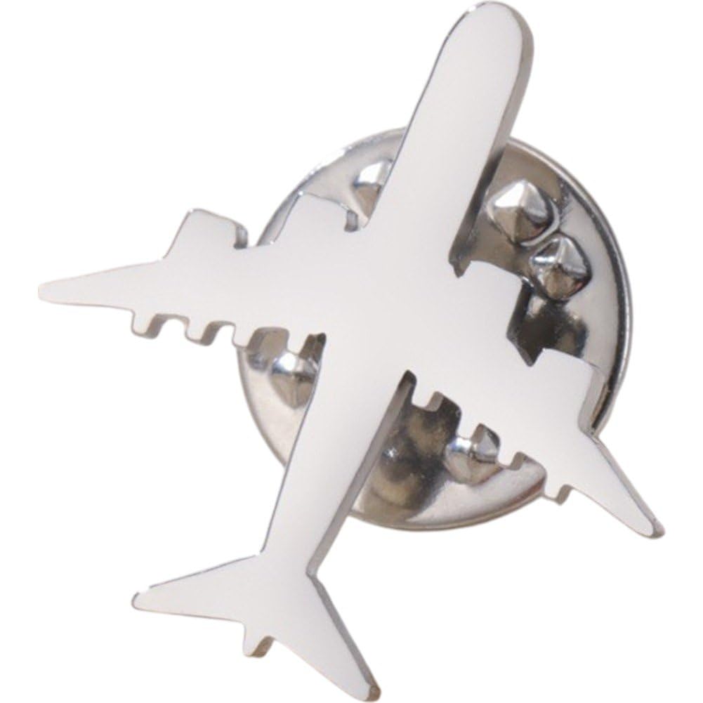 Casiler Stainless Steel Fighter Airplane Brooch Pin, Lapel Pins Airshow Badge for Backpack Suit Theme Party Costume Decor