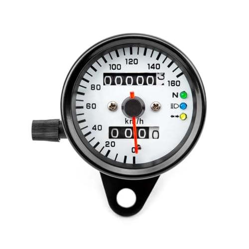Compteur de vitesse LED moto rétroéclairé double kilométrage étanche 12V