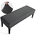 Fuloon Universal-Bezug für Esszimmer-Bank, elastisch, Stuhlhusse, für Esszimmer, abnehmbar, Bezug für Esszimmerstuhl, Esszimmer (Dunkelgrau)