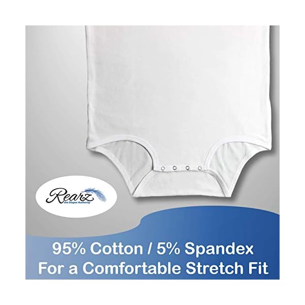 Rearz - Snap Crotch Bodysuit - White (2X-Large)