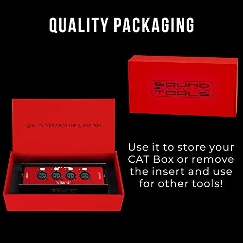 CAT Box FX - Female XLR stage box with audio over shielded CAT cable. Send 4 channels of audio, DMX, Clear-Com or AES.