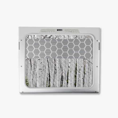 Image of MightySkins Carbon Fiber Skin Compatible with Alienware X14 R2 (2023) Full Wrap Kit - Birch Forest | Protective, Durable Textured Carbon Fiber Finish | Easy to Apply & Change Styles | Made in The USA