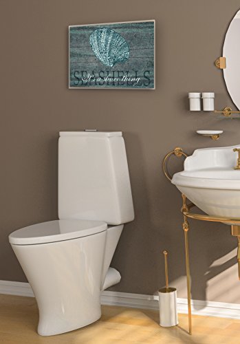 Stupell Home Décor It's A Shore Thing Seashell Rectangle Wall Plaque, 10 X 0.5 X 15, Proudly Made In Usa #TOP1