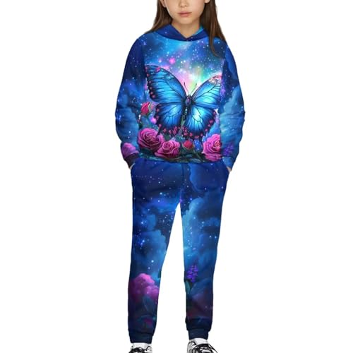 Upetstory Girls 2 Piece Outfits Boys Tracksuit for Kids Size 5-12 Years Old