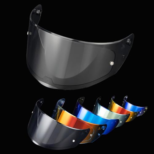 Image of PSLER Assault Rapid Stream Outer Helmet Visor - Motorcycle Helmet Face Shield Accessories Replacement for Assault Rapid Stream Outer FF320 FF353 FF328 FF800,Light Black