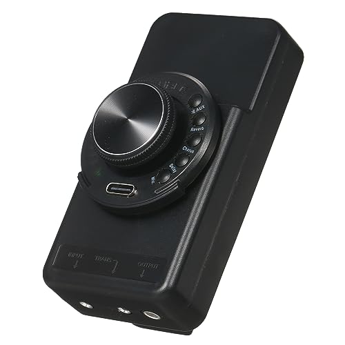 Generic OS1 Resonance Pickup On-Board Preamp SFT Same Frequency Trans Guitar Preamplifier System with Reverb Chorus Delay Re able Li-ion (Need Opening Holes to Install), Black