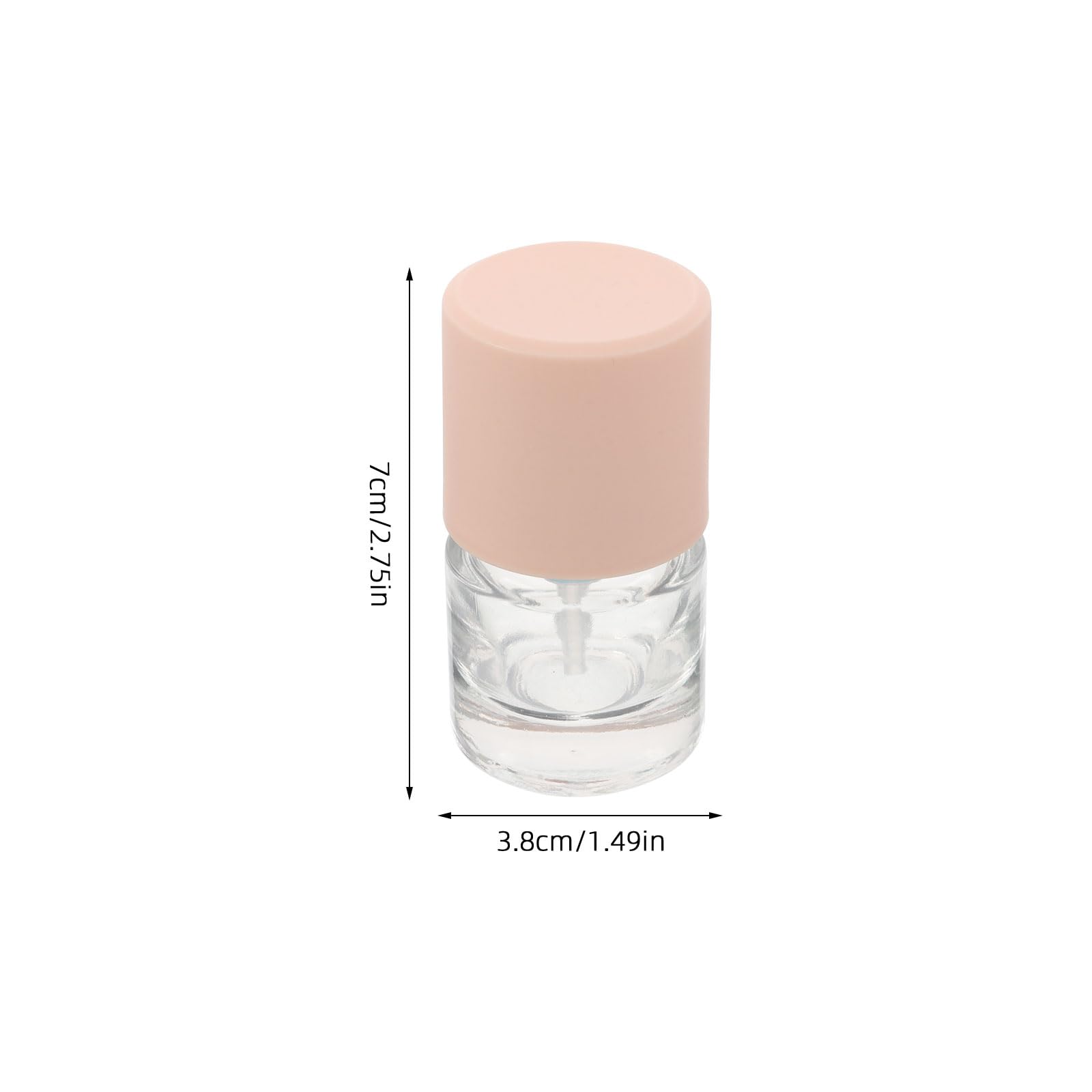 Gatuida 6 Botellas de Vidrio Reutilizables de 15 Ml con Dispensador de Bomba a Prueba de Fugas, Frascos Transparentes de Base Gruesa para Loción, Maquillaje y Viaje, Contenedores