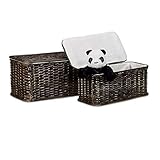 En los cofres se pueden guardar cosas pequeñas como revistas, juegos o ropa - Cofre grande (Alto x Ancho x Largo): 26 x 50 x 29,5cm aprox. (28 L aprox.) - Cofre pequeño: 21,5 x 45 x 23 cm aprox. (16L aprox.)