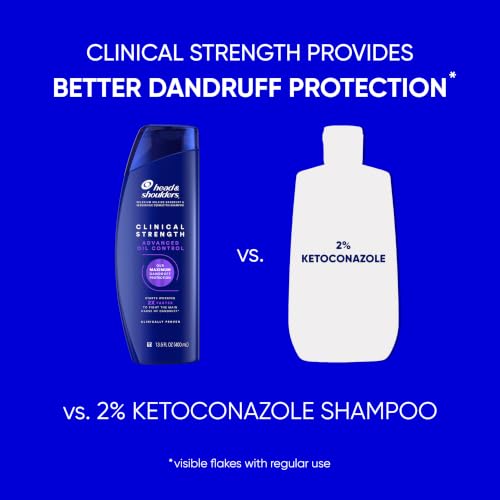 Image of Head & Shoulders Clinical Strength Advanced Oil Control Anti-Dandruff Shampoo Twin Pack, 1% Selenium Sulfide, 13.5 fl oz Each