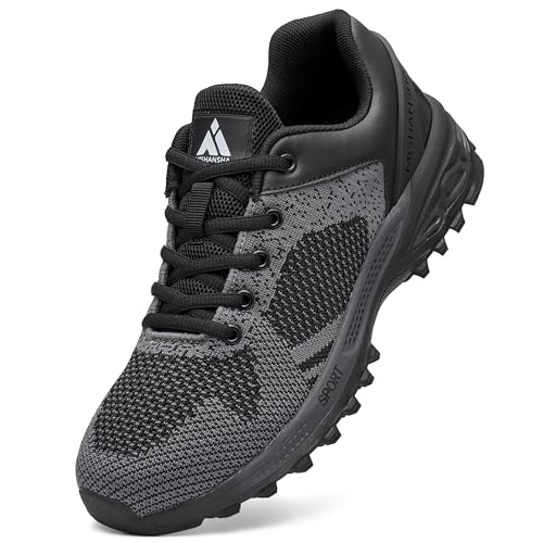 Mishansha Calzado Deportivo Hombre Zapatos Running Mujer Zapatillas para Correr Sneakers Trail Running Negro 40