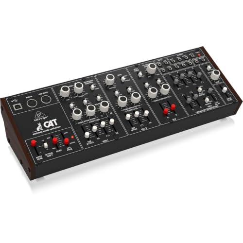 Image of Behringer CAT Legendary Paraphonic Analog Synthesizer with Dual VCOs, 4 Mixable Waveforms, External Signal Processor, 16-Voice Poly Chain and Eurorack Format