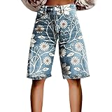 Jeans Shorts Damen Zerrissene Kurze Hose Sommer Destroyed Jeansshorts High Waist Denim Short Slim Stretch Jeanshose Damen Shorts Schwarz Leder Meine Bestellungen Bei