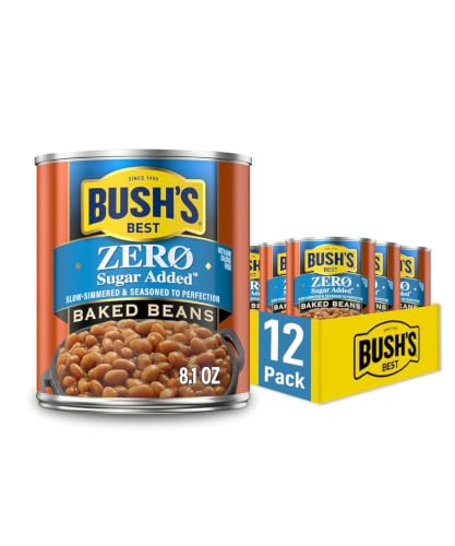 Bush's Best Zero Sugar Added Baked Beans, 8.1 Oz, (Pack Of 12)