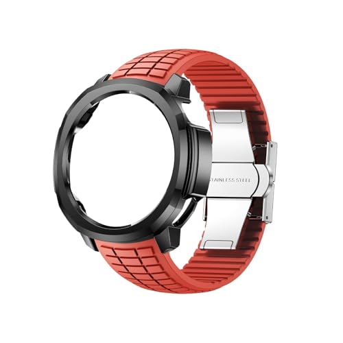 [PLYYQZM] �ɍ��� Hua wei Watch GT Runner 2 ���p�ȃ��X�g�o���h���� PC �P�[�X�V���R���X�g���b�v�u���X���b�g�ɓK��(Black+red)