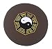 Desprendible Chismes Alfombra Zen Taoist,Grande Ying Yang Cojin Zafu Meditación,Futón De Tatami Japonés,Espesar Esponja Cojín De Suelo,Ropa De Algodón Cojín Del Asiento-Café 60x60x10cm(24x24x4inch)