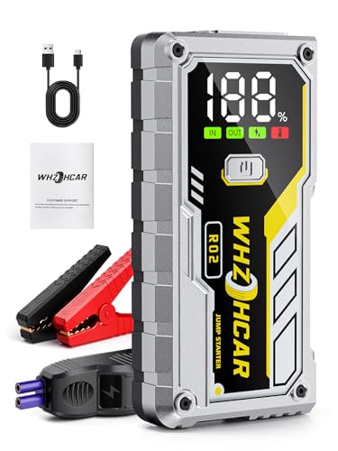 Image of Jump Starter Power Bank LCD 5000 A Portable Car Jump Starter 12 V