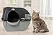 Omega Paw Elite Self Cleaning Roll 'n Clean Litter Box, Midnight Black, Large (EL-RA20-1)