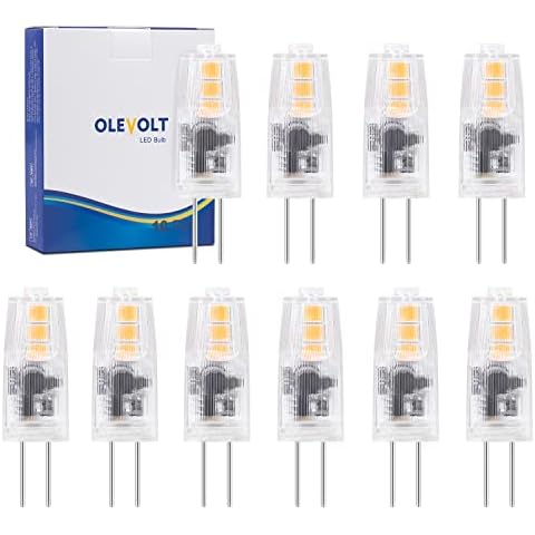 Bombillas LED OLEVOLT G4 Blanco Cálido 1.5W 10 Unidades Cover