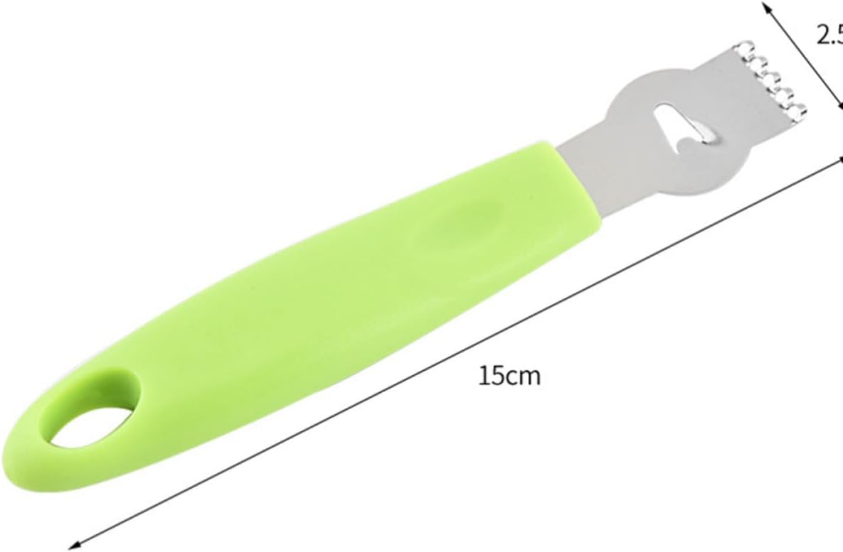 3pcs Stainless Steel Fruit Peeler and Julienne Tool Set with Fast Grating and Hanging Hook Features, Light Green Cooking Peeling Gadget for Vegetable and Potato image 2