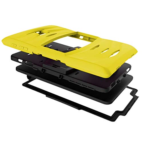 Kiq Galaxy Tab A 8.0 2015 T350 Case, Full-Body Shockproof Military Heavy Duty Case Cover Screen Protector Stand Samsung Galaxy Tab A 8.0 Sm-T350 Sm-T355 (2015) (Armor Yellow) #TOP4