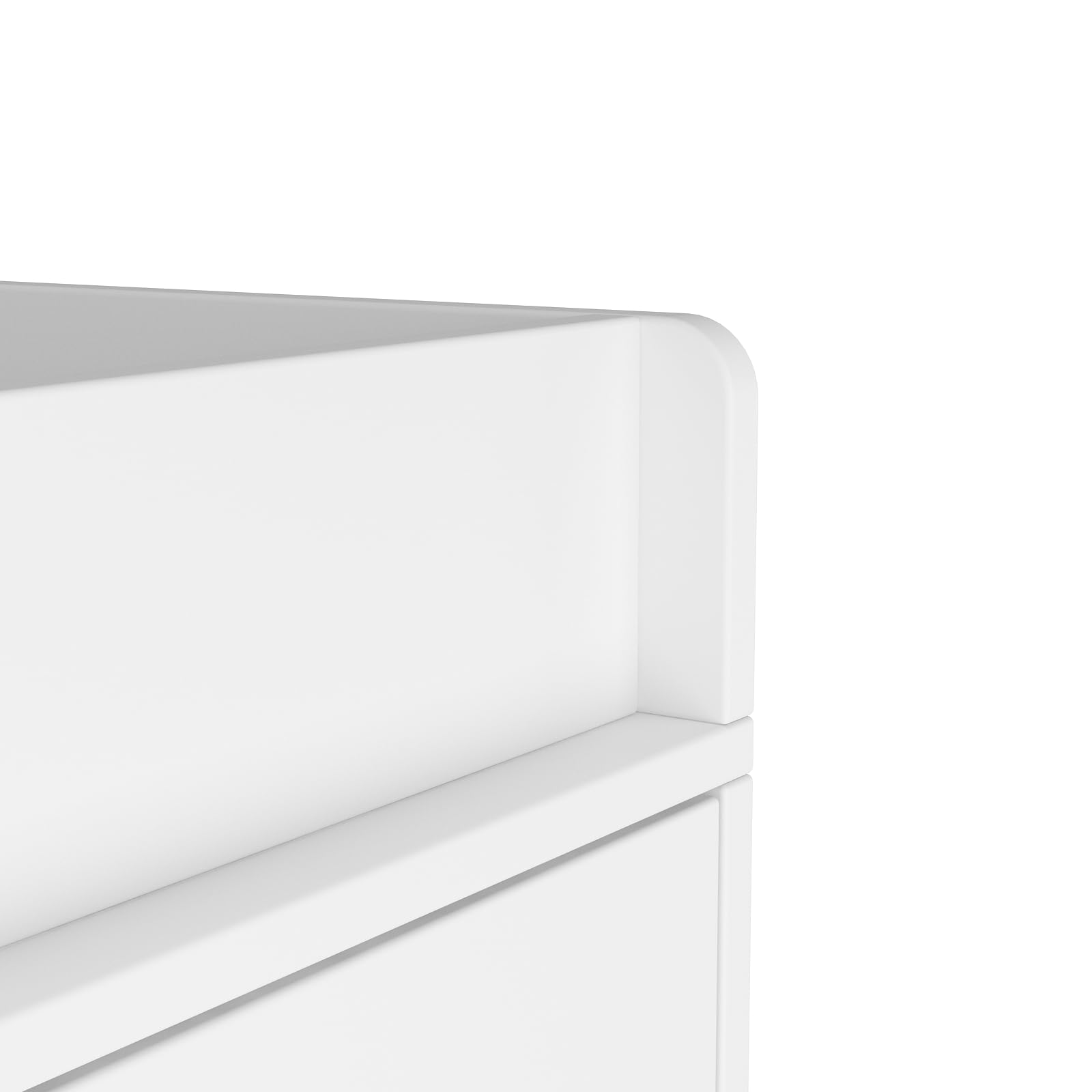 Cómoda cambiador con cambiador, mesa cambiador, cómoda con 5 cajones, con protección antivuelco, cambiador, cambiador con 5 cajones, estante cambiador con muchos cajones, MDF, blanco, 116 cm x 46 cm x