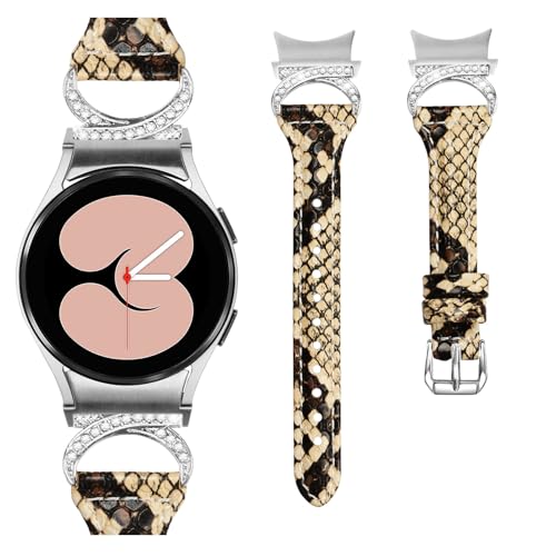 Compatible With Watchband Galaxy watch 4/Galaxy watch 5 40mm 44mm Genuine Leather Adjustable Strap For Galaxy Watch 4 Classic 42mm 46mm/Watch 5 Pro 45mm4