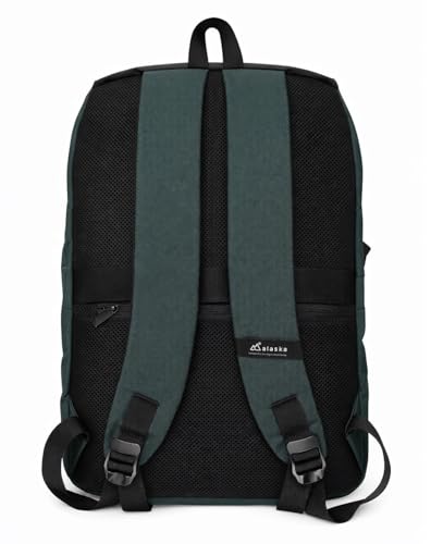 Image of ALASKA Roll-Top Top Open Backpack for Men, Women, 24L to 32L Expandable Backpack with Laptop Compartment, Water Resistant Anti-Theft Business Travel Work College Backpack Bag