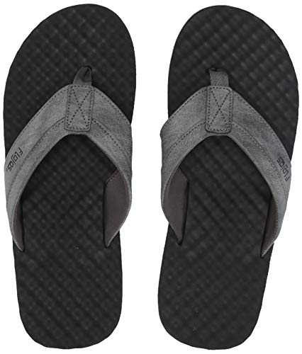 FLOJOS Men's Xander 2.0 Flip-Flop, Gray, 10 M US