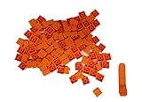  LEGO Classic 100 Stück 2x2 Steine (3003) mit Steinetrenner (orange)