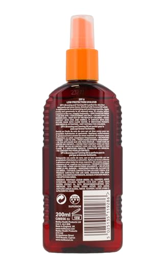 Malibu Sun SPF 6 Bronzing Tanning Oil With Coconut Oil, Low Protection, Water Resistant, 200ml, Multicolor, 200 ml (Pack of 1) - Image 2